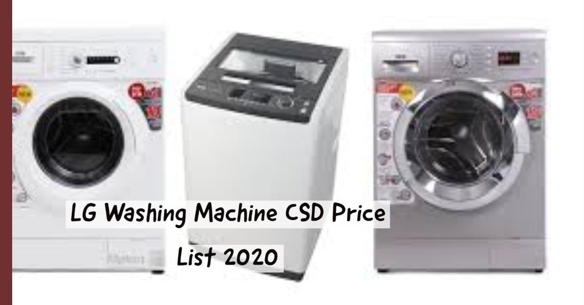 lg washing machine csd price list 2021